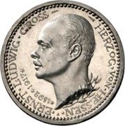 Germany 3 Mark 1917 A Proof KM# 376 Grossherzogtum within the German Empire coin obverse