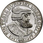 Germany 3 Mark 1917 E Proof KM# 1276 Saxony-Albertine / Kingdom / Reform Coinage coin obverse