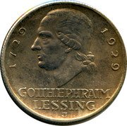 Germany 3 Reichsmark 1929 J KM# 60 Reichsmark Coinage coin reverse Germany 3 Reichsmark 1929 J KM# 60 Reichsmark Coinage coin reverse