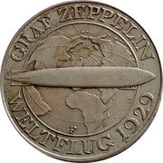 Germany 3 Reichsmark 1930 F KM# 67 Reichsmark Coinage coin reverse Germany 3 Reichsmark 1930 F KM# 67 Reichsmark Coinage coin reverse