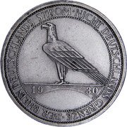 Germany 3 Reichsmark 1930 J KM# 70 Reichsmark Coinage coin reverse Germany 3 Reichsmark 1930 J KM# 70 Reichsmark Coinage coin reverse