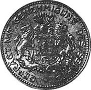 Germany 5/100 Verrechnungsmarke 1923 KM# TS2 Reckoning Tokens coin obverse