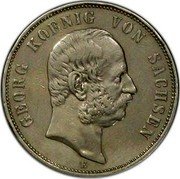 Germany 5 Mark 1903 E KM# 1258 Saxony-Albertine / Kingdom / Reform Coinage coin obverse