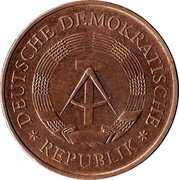 Germany 5 Mark 1969 KM# 22.3 Democratic Republic / Standard Coinage coin obverse