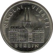 Germany 5 Mark 1987 A KM# 114 Democratic Republic / Standard Coinage coin reverse