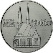 Germany 5 Mark 1989 A KM# 129 Democratic Republic / Standard Coinage coin reverse