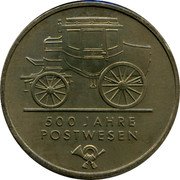 Germany 5 Mark 1990 A KM# 134 Democratic Republic / Standard Coinage coin reverse