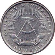 Germany 5 Pfennig 1972 A KM# 9.1 Democratic Republic / Standard Coinage coin obverse