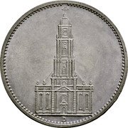 Germany 5 Reichsmark 1934 D KM# 83 Third Reich / Standard Coinage coin reverse Germany 5 Reichsmark 1934 D KM# 83 Third Reich / Standard Coinage coin reverse