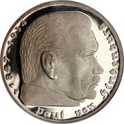 Germany 5 Reichsmark 1935 F KM# 86 Third Reich / Standard Coinage coin reverse Germany 5 Reichsmark 1935 F KM# 86 Third Reich / Standard Coinage coin reverse