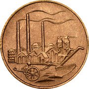 Germany 50 Pfennig 1950 A Some authorities believe the 1949-dated piece is a pattern KM# 4 Democratic Republic / Standard Coinage coin reverse Germany 50 Pfennig 1950 A Some authorities believe the 1949-dated piece is a pattern KM# 4 Democratic Republic / Standard Coinage coin reverse