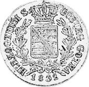 Germany 6 Kreuzer 1832 KM# 41.1 Saxe-Coburg-Gotha / Duchy / Regular Coinage coin obverse