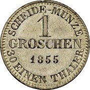 Germany Groschen 1855 F KM# 108 Saxe-Coburg-Gotha / Duchy / Regular Coinage coin reverse