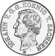 Germany Krone 1867 B KM# 1197 Saxony-Albertine / Kingdom / Regular Coinage coin obverse