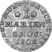 Germany Mariengroschen 1802 KM# 29 Schaumburg-Lippe / Countship / Regular Coinage coin reverse