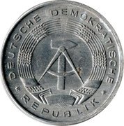 Germany Mark 1963 A KM# 13 Democratic Republic / Standard Coinage coin obverse Germany Mark 1963 A KM# 13 Democratic Republic / Standard Coinage coin obverse