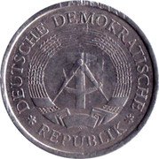 Germany Mark 1972 A KM# 35.1 Democratic Republic / Standard Coinage coin obverse Germany Mark 1972 A KM# 35.1 Democratic Republic / Standard Coinage coin obverse