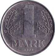 Germany Mark 1972 A KM# 35.1 Democratic Republic / Standard Coinage coin reverse Germany Mark 1972 A KM# 35.1 Democratic Republic / Standard Coinage coin reverse