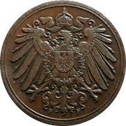 Germany Pfennig 1890 F KM# 10 Standard Coinage coin reverse Germany Pfennig 1890 F KM# 10 Standard Coinage coin reverse