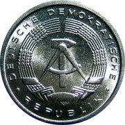 Germany Pfennig 1990 A KM# 8.2 Democratic Republic / Standard Coinage coin obverse Germany Pfennig 1990 A KM# 8.2 Democratic Republic / Standard Coinage coin obverse