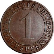 Germany Reichspfennig 1924 E KM# 37 Reichsmark Coinage coin obverse