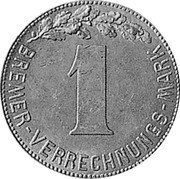 Germany Verrechnungsmark 1924 KM# Tn6 Bremen / Free City / Token Coinage coin reverse