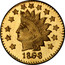 USA 1/2 Dollar Large Indian Head (Round) 1868 KM# 12.1 *YEAR* coin obverse