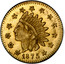 USA 1/2 Dollar Small Indian Head (Round) 1875 KM# 12.3 *YEAR* coin obverse
