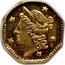 USA 1/4 Dollar 1854 BG-103, BG-104, BG-105 KM# 1.1 Small size Gold Coins coin obverse