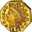 USA 1/4 Dollar Indian Head (Octagonal) 1874 KM# 2.1 *YEAR* coin obverse