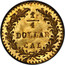 USA 1/4 Dollar Large indian Head (Round) 1876 KM# 6.2 1/4 DOLLAR CAL. coin reverse