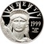 USA $100 American Eagle 1999 W KM# 304 LIBERTY 1999 E PLURIBUS UNUM IN GOD WE TRUST coin obverse