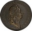 USA 2 Pence 1723 KM# 7 Rosa Americana GEORGIVS∙D:G:MAG:BRI:FRA:ET∙HIB:REX coin obverse