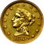 USA 2½D Clark, Gruber and Co 1860 KM# 63 PIKESPEAK coin obverse