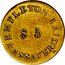 USA $5 Templeton Reid 1830 KM# 80 TEMPLETON REID ASSAYER. $5 coin reverse