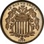 USA 5 Cents Shield Nickel 1866 KM# 96 IN GOD WE TRUST coin obverse