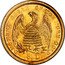 USA 5 Dollars Mormon Gold 1860 KM# 105 DESERET ASSAY OFETOE PURE GOLD 5. D. coin reverse