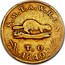 USA 5 D. Oregon Territorial 1849 KM# 100 R. M. T. A. W. R. C. S. T. O. 1849 coin obverse