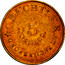 USA 5 Dollars C. Bechtler 1834 KM# 96.2 C. BECHTLER. AT RUTHERFORD 5 DOLLARS coin obverse