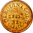 USA 5 Dollars (1842-52) KM# 85 August Bechtler CAROLINA GOLD. 22 CARATS 128. G. * coin reverse