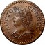 USA Connec Laughing Head 1787 KM# 13 ∙ AUCTORI ∙ ∙ CONNEC ∙ coin obverse