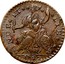 USA Connect Horned Bust 1787 KM# 16 * INDE * ET * * * * LIB * * coin reverse