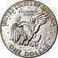 USA Dollar Eisenhower 1978 KM# A203 UNITED STATES OF AMERICA ONE DOLLAR E PLURIBUS UNUM coin reverse