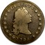 USA Dollar Flowing Hair 1795 2 leaves KM# 17 LIBERTY coin obverse