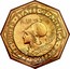 USA Fifty Dollars Panama-Pacific Exposition Octagonal 1915 S KM# 139 ∙ UNITED ∙ STATES ∙ OF ∙ AMERICA ∙ FIFTY ∙ DOLLARS ∙ IN GOD WE TRUST ∙ coin obverse