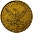 USA Five Dollars Wass Molitor (Small head) 1852 KM# 55 ∙ IN CALIFORNIA GOLD ∙ FIVE DOLLARS coin reverse
