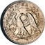USA Half Dime Flowing Hair 1794 KM# 15 UNITED STATES OF AMERICA coin reverse