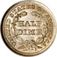 USA Half Dime Seated Liberty 1854 KM# 76 UNITED STATES OF AMERICA HALF DIME coin reverse