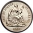 USA Half Dime Seated Liberty 1860 O KM# 91 UNITED STATES OF AMERICA LIBERTY coin obverse