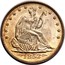 USA Half Dol. Seated Liberty 1853 KM# 79 LIBERTY coin obverse